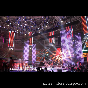 Transparency LED Curtain Screen Display for Rental Events as Stage Shows/TV Stations/Club/Concerts